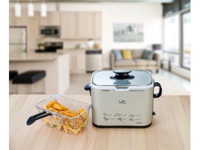 Import Electric aluminum mini deep fryer with non-stick surface FR326E from chinese wholesale supplier and manufacturer