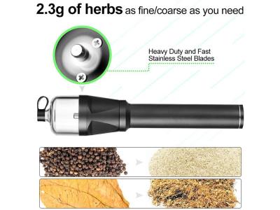 Import Electric Herb Spice grinder, handheld portable USB rechargeable pill crusher, 8.36 inches from chinese wholesale supplier and manufacturer