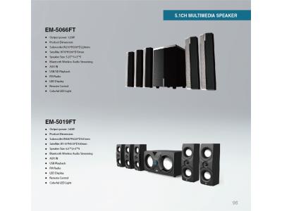 Import EM-5019FT-5.1-ch computer speakers from chinese wholesale supplier and manufacturer