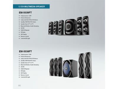Import EM-5039FT-5.1-ch computer speakers from chinese wholesale supplier and manufacturer