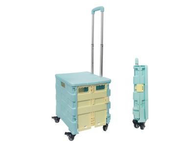 Import Factory Foldable Plastic Food Carts Folding Hand Push Grocery Shopping Trolley Cart from chinese wholesale supplier and manufacturer