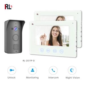Import Four-wire 7”Color Video Doorphone Kits with 2 Indoor Units (Built-in adapter) from chinese wholesale supplier and manufacturer
