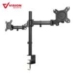 Import Full Motion 13 to 27 inch Dual Monitor Desk Mount Stand with Articulating Arm Joint Fits 2 Screens from chinese wholesale supplier and manufacturer