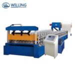 Import galvanized steel sheet corrugated roll forming machine 1250mm roofing roll forming machine from chinese wholesale supplier and manufacturer