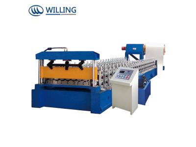 Import galvanized steel sheet corrugated roll forming machine 1250mm roofing roll forming machine from chinese wholesale supplier and manufacturer