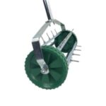 Import garden tools zinc plated pole GO-0102 lawn aerator roller from chinese wholesale supplier and manufacturer