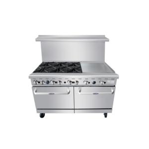 Import Gas Range with 6 burners and 24 griddle from chinese wholesale supplier and manufacturer