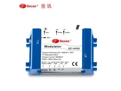 Import GC-AV02 AV to RF Signal PAL NTSC System Household CATV RF Modulator from chinese wholesale supplier and manufacturer