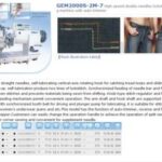 Import GEM2000S-2M-7 High-speed double needles lockstitch sewing machine with auto-trimmer from chinese wholesale supplier and manufacturer