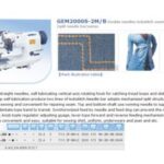 Import GEM2000S-2M/B Double needles lockstitch sewing machine (split needle bar)series from chinese wholesale supplier and manufacturer