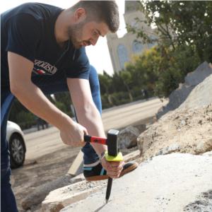 Import Germany type Stoning hammer 2000G with fiberglass handle from chinese wholesale supplier and manufacturer