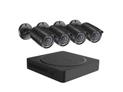 Import H.265 1080P wired camera system 4 channel 4 in 1 hybrid DVR with bullet IR cameras from chinese wholesale supplier and manufacturer