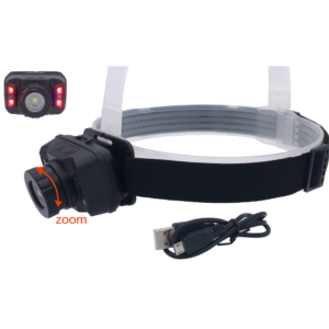 Import head lamp 5W white Cree XTE led & 4 red led with sensor from chinese wholesale supplier and manufacturer