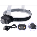 Import head lamp 5w white led+2red led with usb charger from chinese wholesale supplier and manufacturer