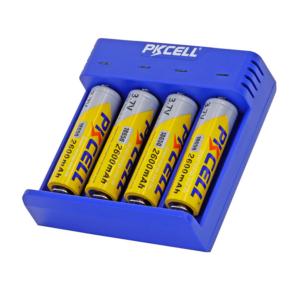 Import High performance 18650/16340/22650/26650 Li-ion battery charger Micro USB 5V 2A 4 slots Used as power bank from chinese wholesale supplier and manufacturer