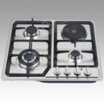 Import High quality 4 burner sabaf blue flame stainless steel gas+electric hob from chinese wholesale supplier and manufacturer