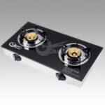 Import High quality double burner brass cap glass gas cooker stove from chinese wholesale supplier and manufacturer