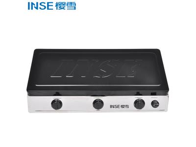 Import High Quality Stainless Steel Body Cooktops INSE Gas Stove 3 Burner/JZY/T-3-302 from chinese wholesale supplier and manufacturer