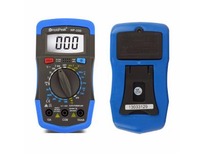 Import HoldPeak HP-33D (RU warehouse ) Manual Multimeter DC/AC Voltage Current Resistance Diode from chinese wholesale supplier and manufacturer