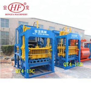 Import Hongfa QT4-15 concrete block making machine from chinese wholesale supplier and manufacturer