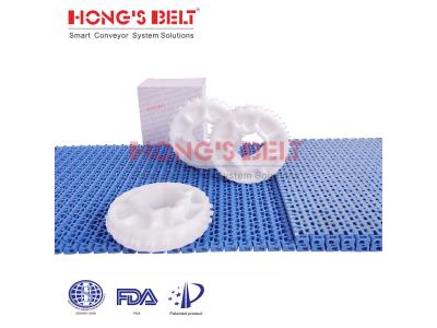 Import HONGSBELT HS-1100B-N-EL modular plastic conveyor belt for food industry from chinese wholesale supplier and manufacturer