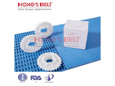 Import HONGSBELT HS-1500A modular plastic conveyor belt for packing industry from chinese wholesale supplier and manufacturer