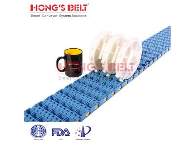 Import HONGSBELT HS-1600B modular plastic conveyor belt for fruit and vegetable processing from chinese wholesale supplier and manufacturer
