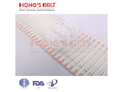 Import HONGSBELT HS-200A Flat top modular plastic conveyor belt for chicken processing from chinese wholesale supplier and manufacturer