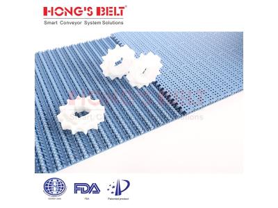 Import HONGSBELT HS-200B Perforated top modular plastic conveyor belt for tomatoes washing line from chinese wholesale supplier and manufacturer