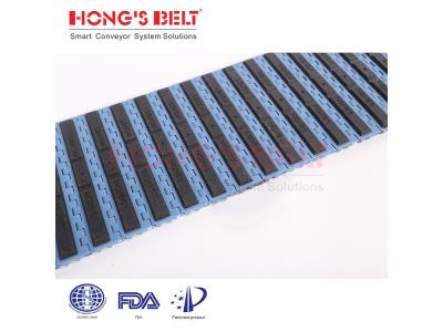 Import HONGSBELT HS-200EL Friction top modular plastic conveyor belt for inclined conveyor from chinese wholesale supplier and manufacturer