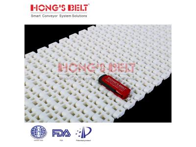 Import HONGSBELT HS-2500B modular plastic conveyor belt for bakery from chinese wholesale supplier and manufacturer