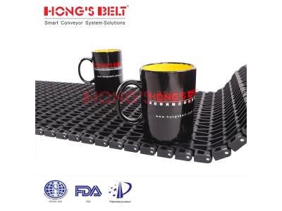 Import HONGSBELT HS-2600B modular plastic conveyor belt for heat shrink tunnel line from chinese wholesale supplier and manufacturer