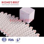 Import HONGSBELT HS-300B-PLUS-EL Curved modular plastic conveyor belt for inclined conveyor from chinese wholesale supplier and manufacturer