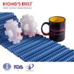 Import HONGSBELT HS-3600B modular plastic conveyor belt for seafood processing from chinese wholesale supplier and manufacturer