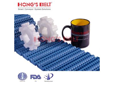 Import HONGSBELT HS-3600B modular plastic conveyor belt for seafood processing from chinese wholesale supplier and manufacturer