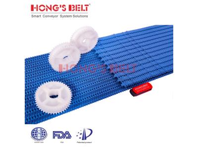 Import HONGSBELT HS-4000B modular plastic conveyor belt for knife-edge conveyors from chinese wholesale supplier and manufacturer