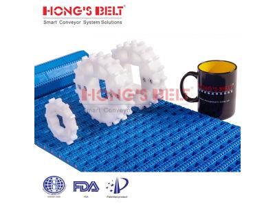 Import HONGSBELT HS-4800A modular plastic conveyor belt for heavy duty corruaged industry from chinese wholesale supplier and manufacturer