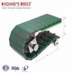 Import HONGSBELT HS-F1000-85AB-GB modular plastic conveyor belt for beverage industry from chinese wholesale supplier and manufacturer