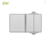 Import Horizontal Type 1 Way Switch and 2 Gang Single Way Wall Switch Surface Mounting with Screw from chinese wholesale supplier and manufacturer