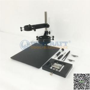 Import Hot Air Gun Clamp Stand Holder With Two Fixtures Clamp for SMD Rework Mobile Phone Repair Soldering Station from chinese wholesale supplier and manufacturer