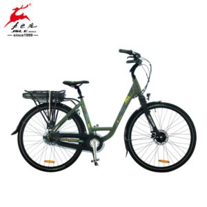 Import Hot Sell 700C Al Alloy Stepped Frame Women City Electric Bicycle from chinese wholesale supplier and manufacturer