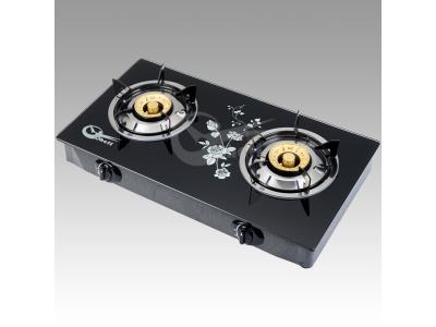 Import Household High quality double burner tempered glass gas cooker stove from chinese wholesale supplier and manufacturer