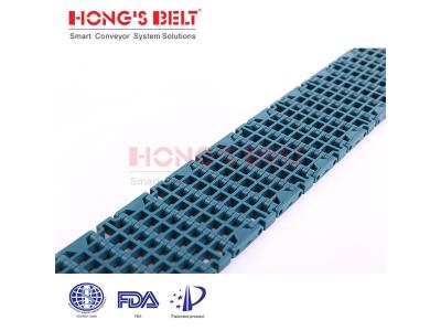 Import HS-F1000-84B 84mm Flush Grid modular plastic conveyor belt for beverage industry from chinese wholesale supplier and manufacturer