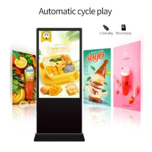 Import Intelligent Standalone Player Android/Windows All-in-one kiosk 65 Inch Floor Standing Lcd Display from chinese wholesale supplier and manufacturer