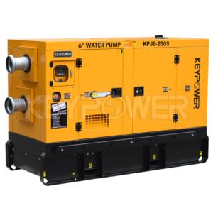 Import Keypower 6 Silent Type Centrifugal Self-Priming Dewatering Sewage Diesel Pump Set from chinese wholesale supplier and manufacturer