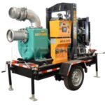 Import Keypower 8 Centrifugal Self-Priming Dewatering Sewage Diesel Pump Set with trailer from chinese wholesale supplier and manufacturer