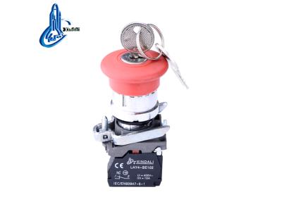 Import LAY4-BS142 elevator emergency key mushroom push button switch with key from chinese wholesale supplier and manufacturer