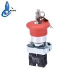 Import LAY5-BS142 mushroom switchlock emergency stop push button switch with key from chinese wholesale supplier and manufacturer