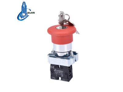 Import LAY5-BS142 mushroom switchlock emergency stop push button switch with key from chinese wholesale supplier and manufacturer