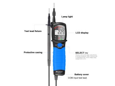 Import LCD Electronic Current Voltage tester Digital Auto Power off with Low Battery HP-38A from chinese wholesale supplier and manufacturer